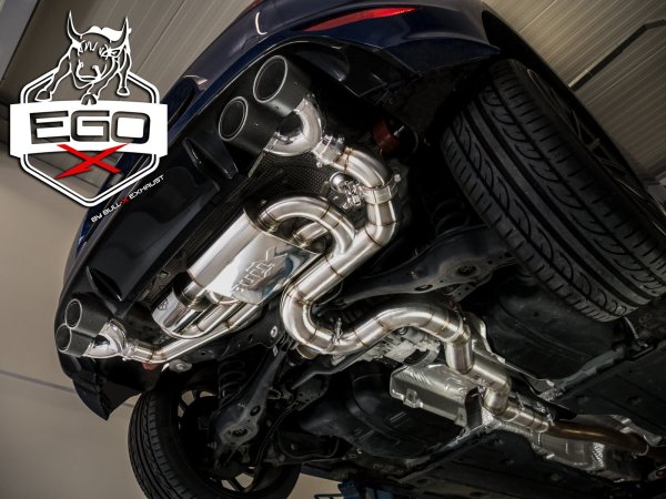 EGO-X Abgasanlage 3,5" für VW Golf 7 R Vorfacelift